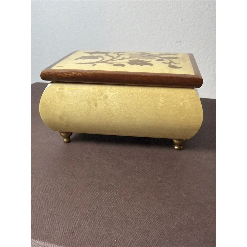Italian Floral Wood Inlay San Francisco Music Box Co 